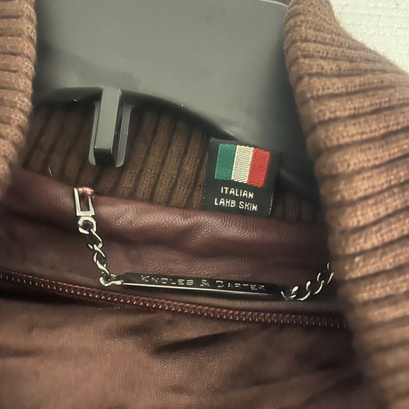 Vintage Knoles& Carter Bomber Leather Jacket - Picture 2 of 8